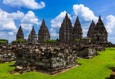 Prambanan tapınak yakınındaki Yogyakarta Java Adası - Endonezya