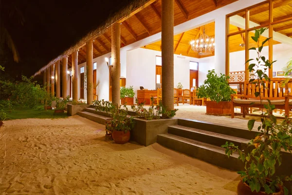 Lobby sull'isola delle Maldive — Foto Stock