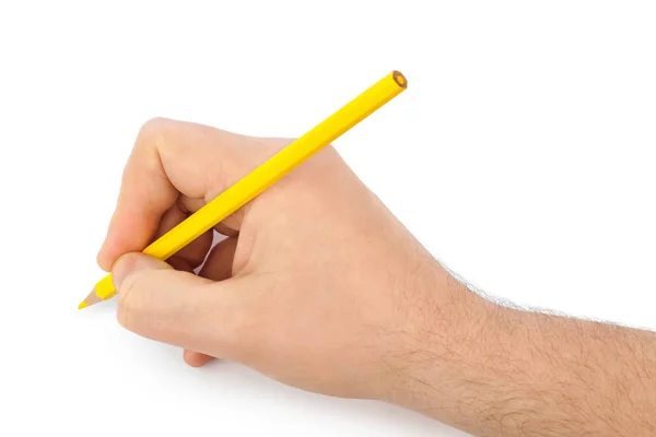 Олівець в руці — стокове фото