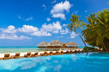 Havuzu ve Maldivler Beach Cafe