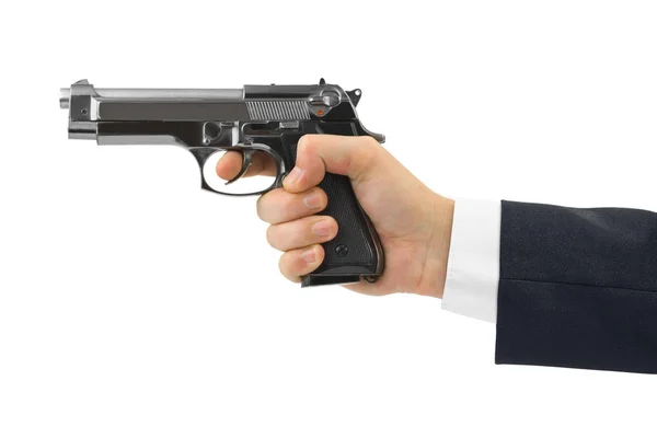 Hand with pistol — Stock Photo, Image