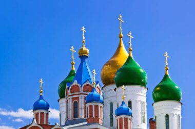 Kolomna Kremlin 'deki kiliseler - Moskova bölgesi - Rusya