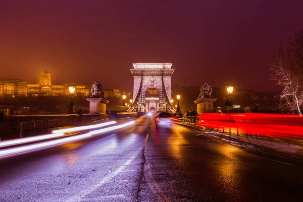 Puente de la cadena en Budapest Hungría —  Fotos de Stock