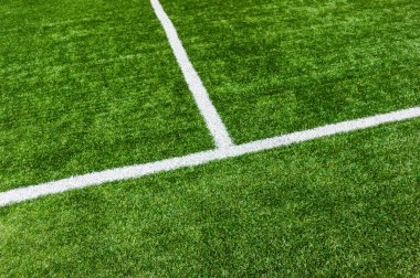 Futbol futbol sahası satırlarında