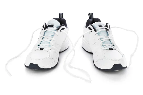Πάνινα παπούτσια άθλημα που απομονώνονται σε λευκό φόντο — Φωτογραφία Αρχείου