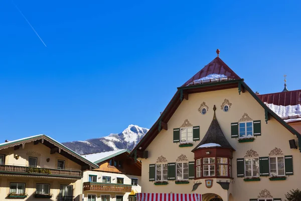 Berge Skigebiet St. Gilgen Österreich — Stockfoto