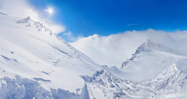 Bergen ski resort kaprun Österrike — Stockfoto