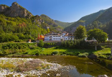 Ortaçağ manastır Dobrun Bosna ve Hersek'teki