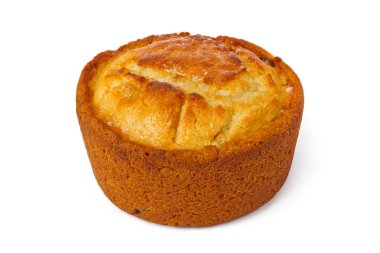 Beyaz arkaplanda izole edilmiş Paskalya pastası