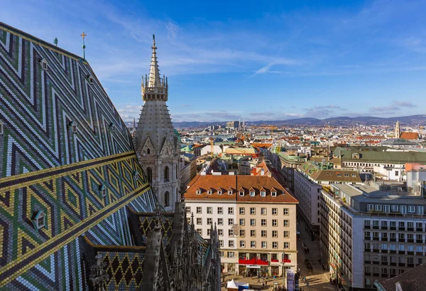 Visa från Saint Stephan katedralen i Wien Österrike — Stockfoto