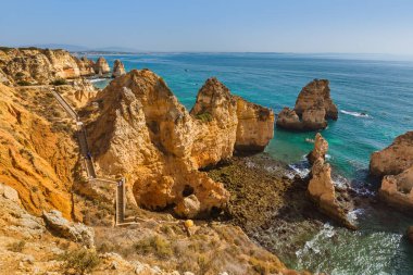 Sahil yakınında Lagos - Algarve Portekiz