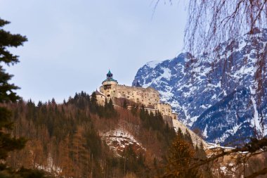 Castle Werfen near Salzburg Austria clipart