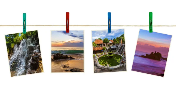 Bali Indonésia viagens imagens (minhas fotos) em clothespins — Fotografia de Stock