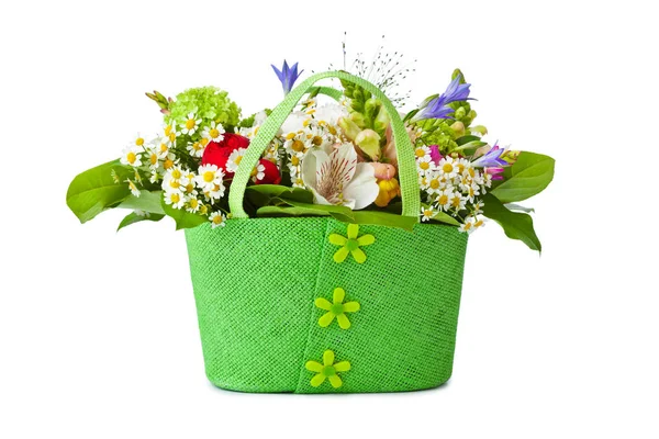 Bloemen boeket geïsoleerd op witte achtergrond — Stockfoto