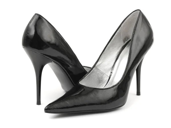 Černá žena boty — Stock fotografie