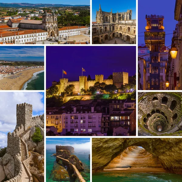 ポルトガル旅行の画像 (自分の写真のコラージュ) — ストック写真