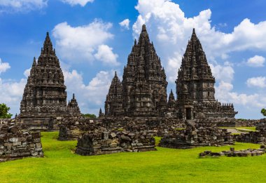 Prambanan tapınak yakınındaki Yogyakarta Java Adası - Endonezya
