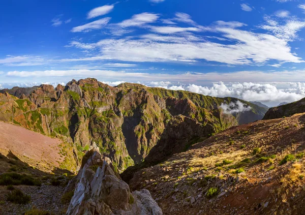 Pico do Arierio i Pico Ruivo - Madera Portugalia — Zdjęcie stockowe