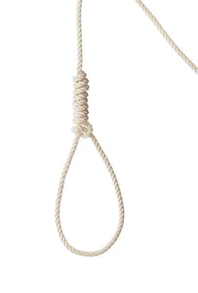 Rope with hangman noose — Stock Photo, Image