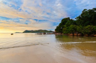 Seyşel Adaları, tropik günbatımı