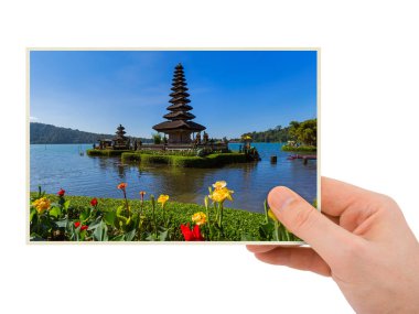 El ve Ulun Danu Tapınağı Bali Endonezya (benim fotoğraf)