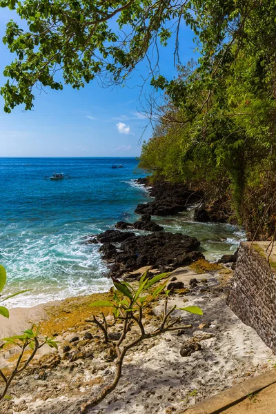 Blå lagune Beach - Bali Island Indonesia – stockfoto