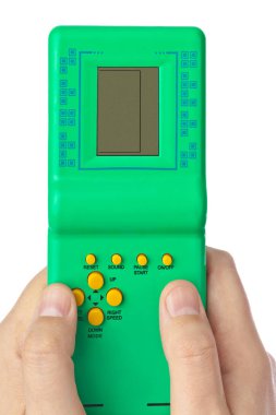 Elektronik tetris oyunu ile el