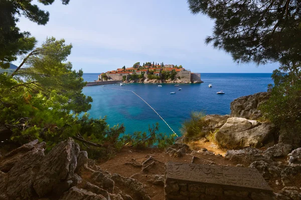 Sveti Stefan - Montenegro eiland — Stockfoto