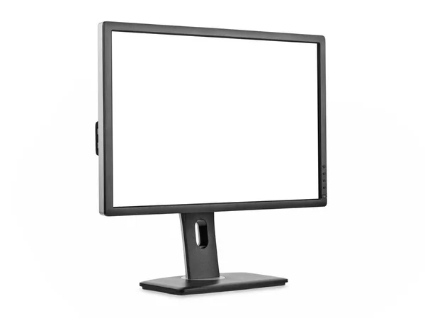 Monitor de computador isolado no fundo branco — Fotografia de Stock