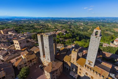 San Gimignano Ortaçağ kenti Toskana İtalya