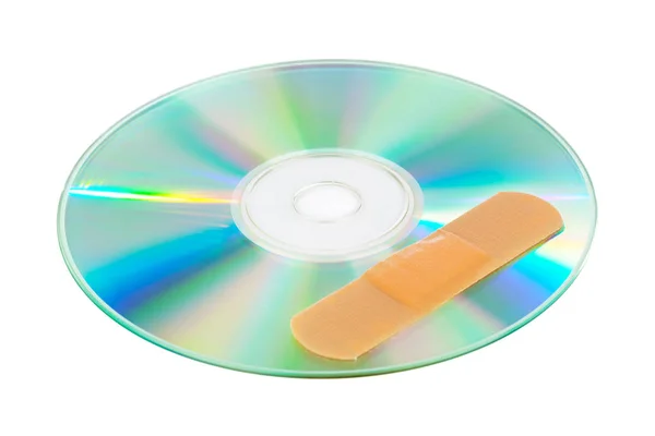 CD com patch de software — Fotografia de Stock