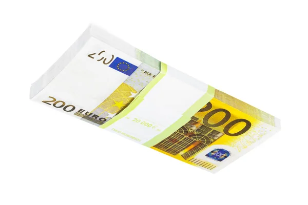 Money pack isolato su sfondo bianco — Foto Stock