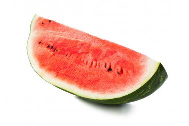 Karpuz dilimi beyaz arkaplanda izole
