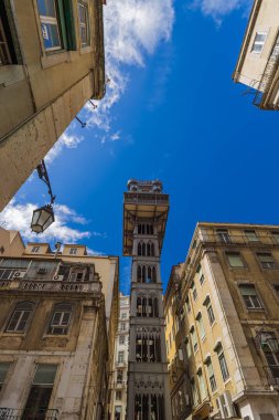 Santa Justa asansörü - Lizbon Portekiz