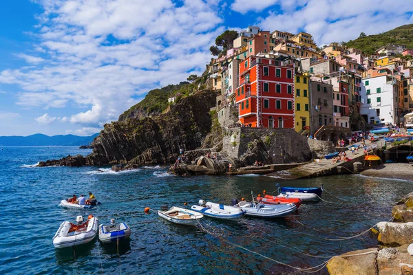 Riomaggiore in Cinque Terre - Italië — Stockfoto