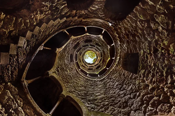 Initiation Well in Castle Quinta da Regaleira - Sintra Portugal — Stock Photo, Image