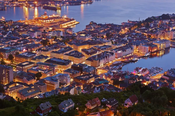 Paisaje urbano de Bergen - Noruega —  Fotos de Stock
