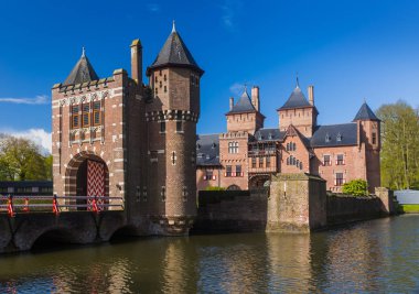 Utrecht yakınlarındaki De Haar Kalesi - Hollanda