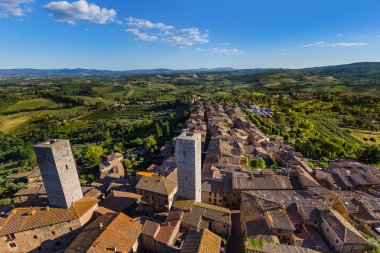 San Gimignano Ortaçağ kenti Toskana İtalya