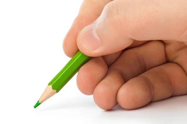 Pencil in hand — Stock Photo, Image