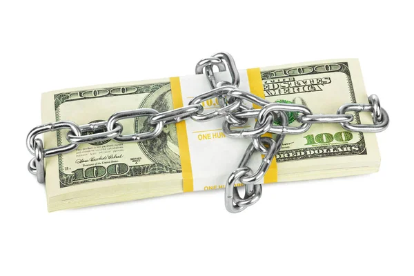 Money and chain — Stock Photo, Image