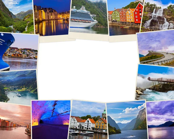 Norvégia utazási képek (az én-m fénykép keret) — Stock Fotó