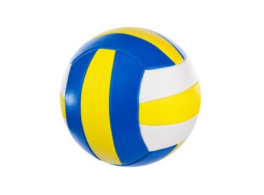 Beyaz bir arka plan üzerinde izole voleybol topu