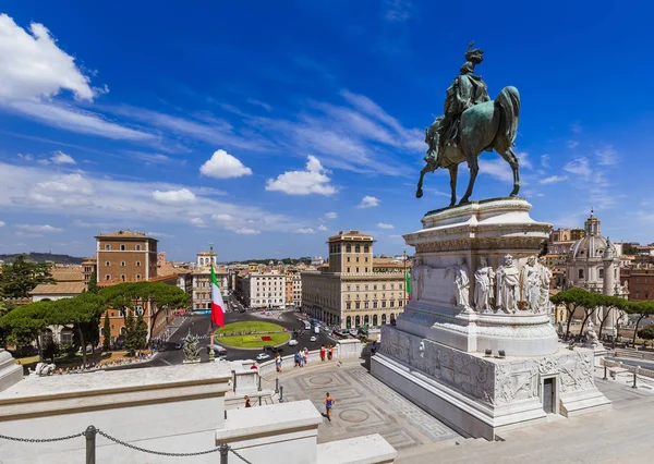 Памятник Витторио Эммануилу II в Риме — стоковое фото