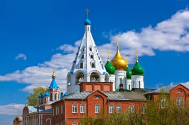 Kolomna Kremlin 'deki kiliseler - Moskova bölgesi - Rusya