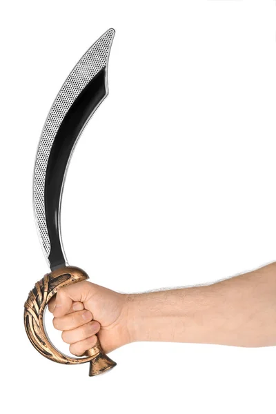 Hand with saber — Stock Photo, Image