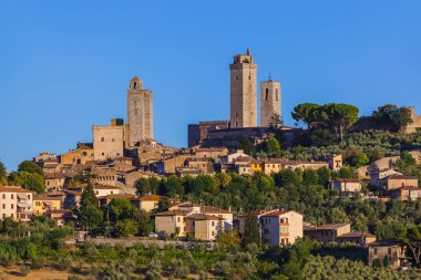 San Gimignano Ortaçağ kenti Toskana İtalya