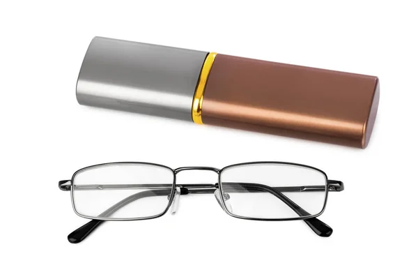 Óculos e estojo — Fotografia de Stock