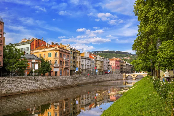 Ponte Latina em Sarajevo Bósnia e Herzegovina — Fotografia de Stock