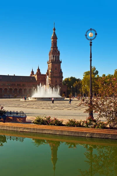 Palace på spanska torget i sevilla Spanien — Stockfoto